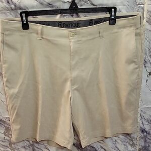 Pro Tour Men's Tan Flat Front Shorts, Souza 42,    (314)
